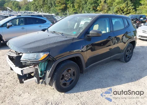 2018 Jeep Compass Sport Fwd from USA, damaged, VIN 3C4NJCAB2JT124523